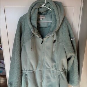 Koolaburra by UGG hooded anorak fleece sherpa teddy jacket/coat size 3x EUC